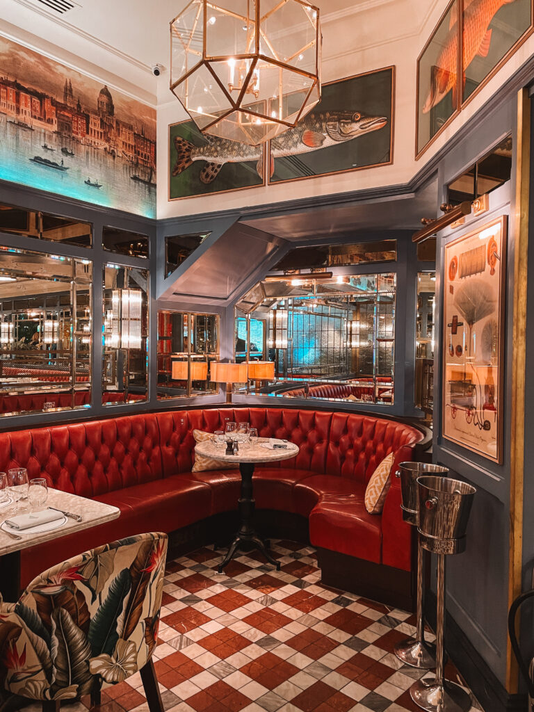 The best brunch spots in London
This image showcases one of the recommendations- The Ivy and their beautiful decor.